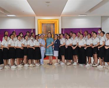 นิสิตหลักสูตรประกาศนียบัตรผู้ช่วยพยาบาล จำนวน 39 คน เข้าศึกษาดูงานสถานบริการสุขภาพ ณ หน่วยจ่ายกลาง โรงพยาบาลมหาวิทยาลัยพะเยา 